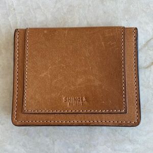 Shinola Leather Card Holder Wallet